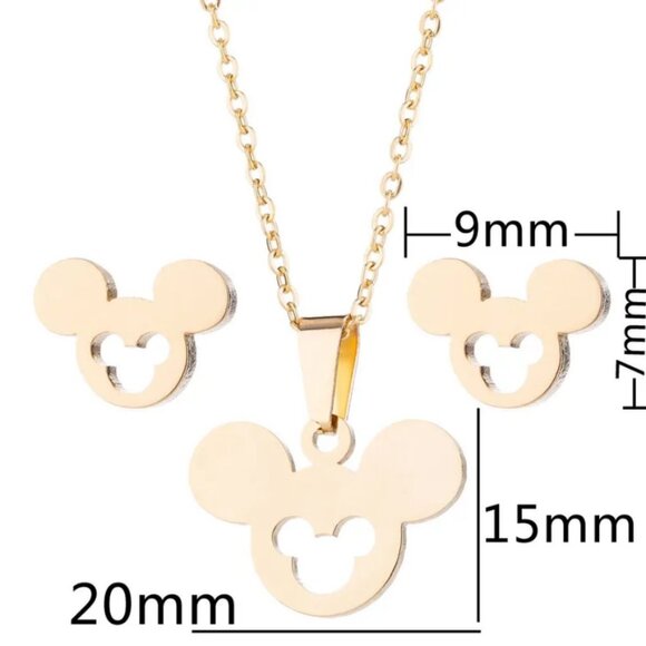 Jewelry - Mickey Mouse Disney Jewelry‎ Set - GOLD (67)